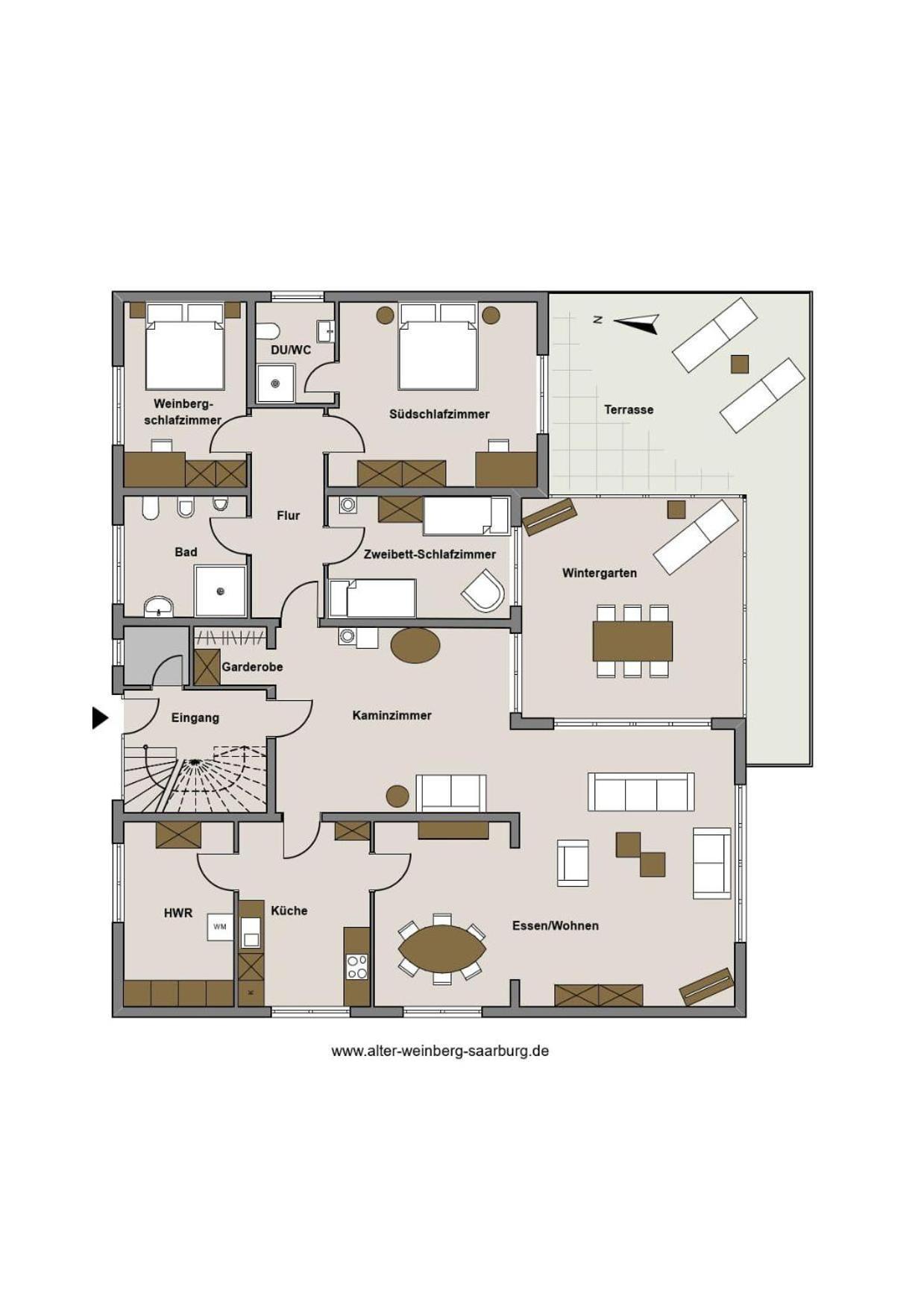 Ferienwohnung Alter Weinberg Сарбург Екстериор снимка